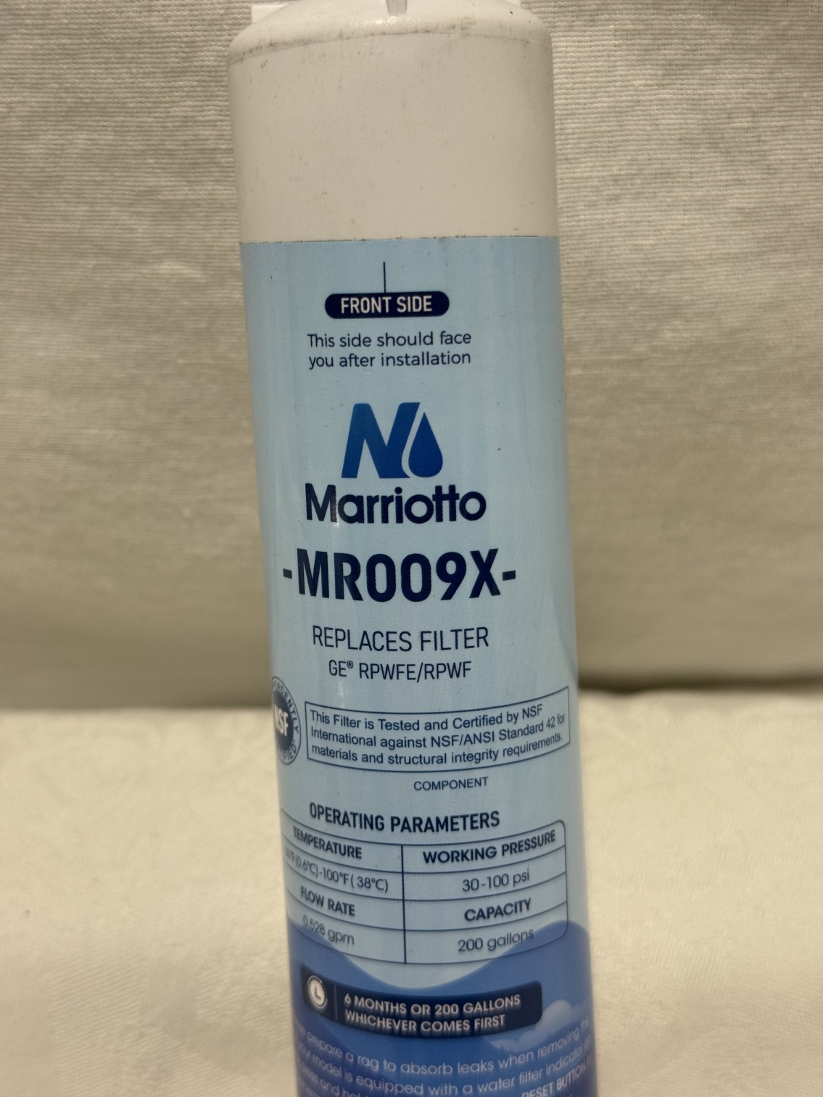 Marriotto MR009X Refrigerator Replacement Water Filter For GE RPWFE/RPWF – NEW
