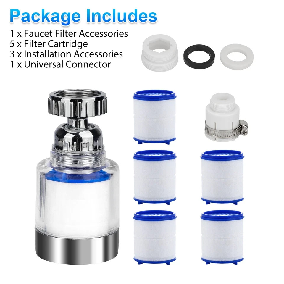 Faucet Water Filter Tap Filtration Kitchen Bathroom Sink Mount Purifier System