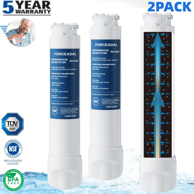 2x for Frigidaire EPTWFU01 Pure Source Ultra II Refrigerator Water Filter US