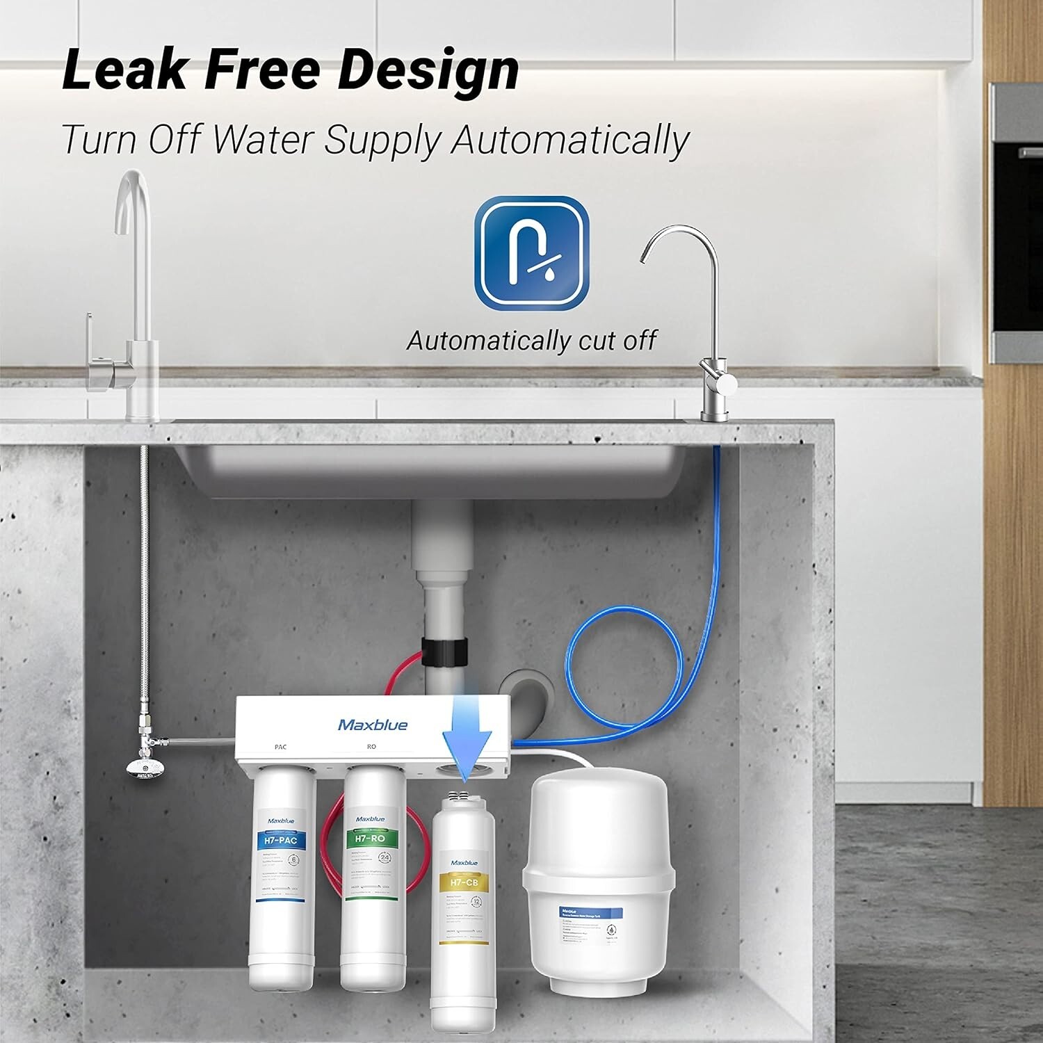 Maxblue MB-H7-CB Filter,Replacement for MB-H7 Reverse Osmosis System