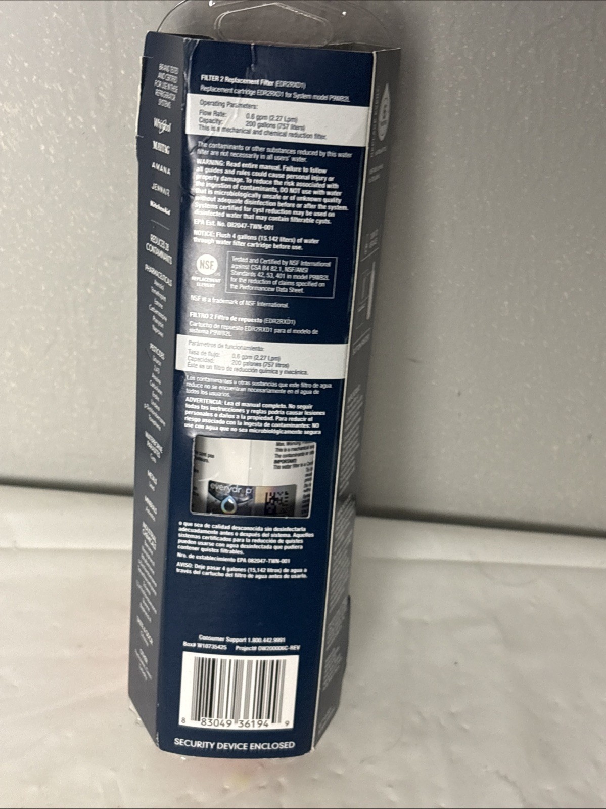 EveryDrop #2 Refrigerator Ice & Water Filter NIB