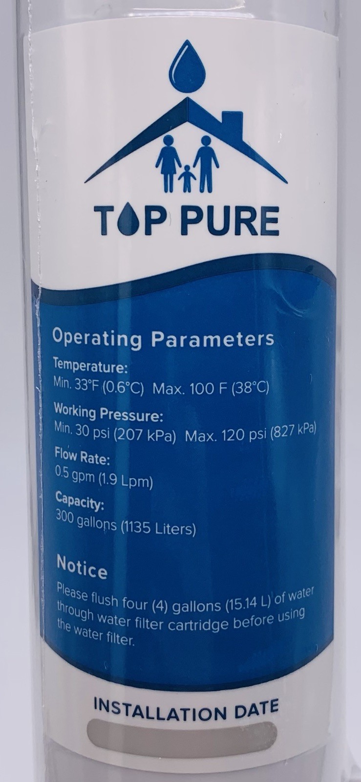 2 Pack Top Pure Refrigerator Water Filter #3 300gal Each – No Box New Sealed