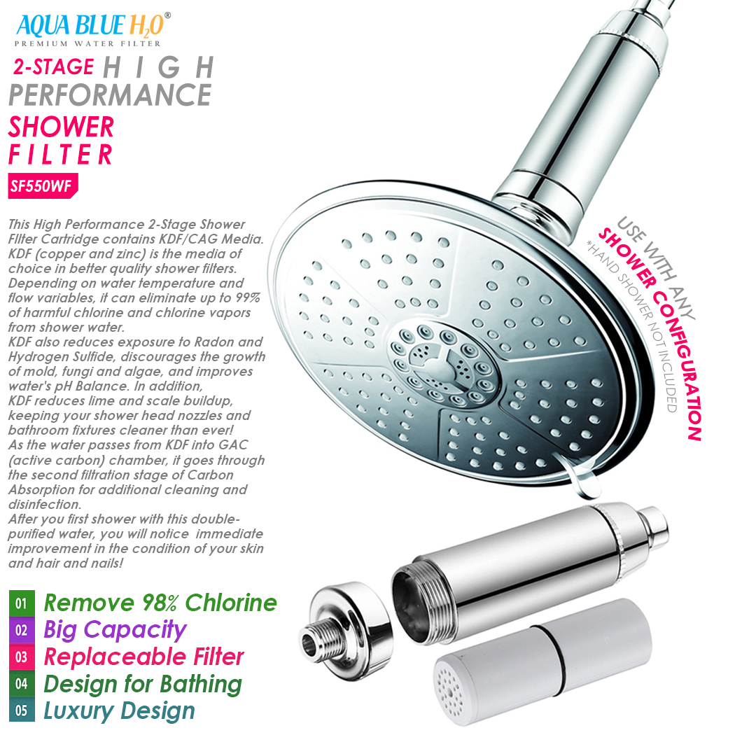 High Quality Shower Filter Super Filtration-Remove 98% Chlorine, Easy Install