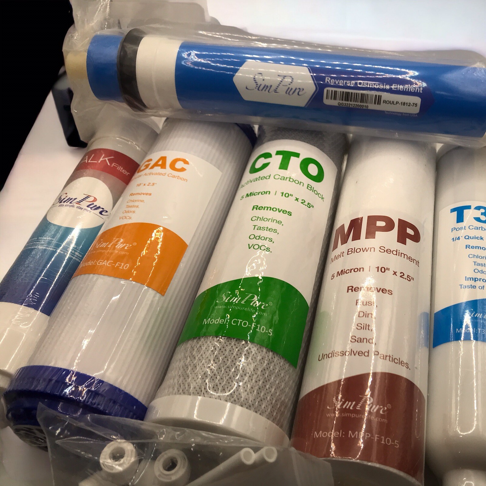Reverse Osmosis Water Filter Cartridge Replacement 6-Stage System 6-Pack