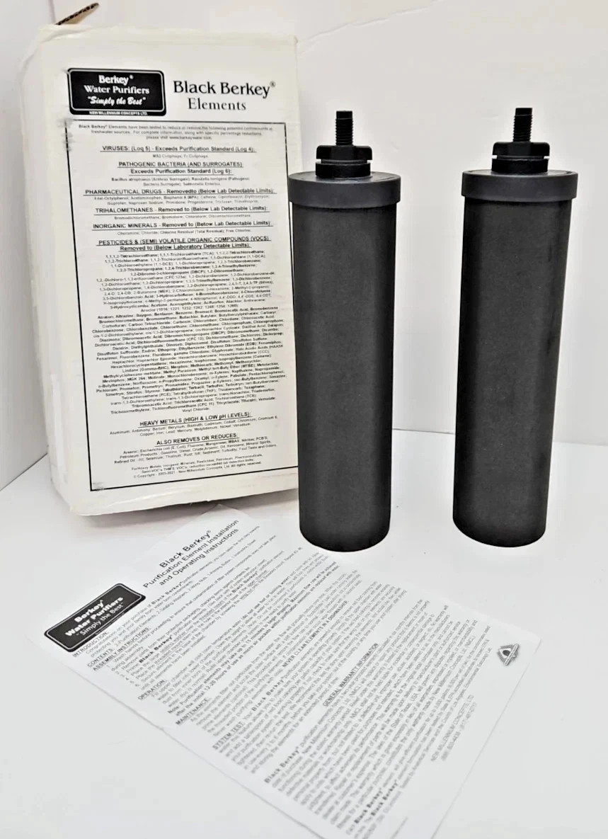 2-Pack BB9-2 Black Berkey Water Filter Replacement Elements