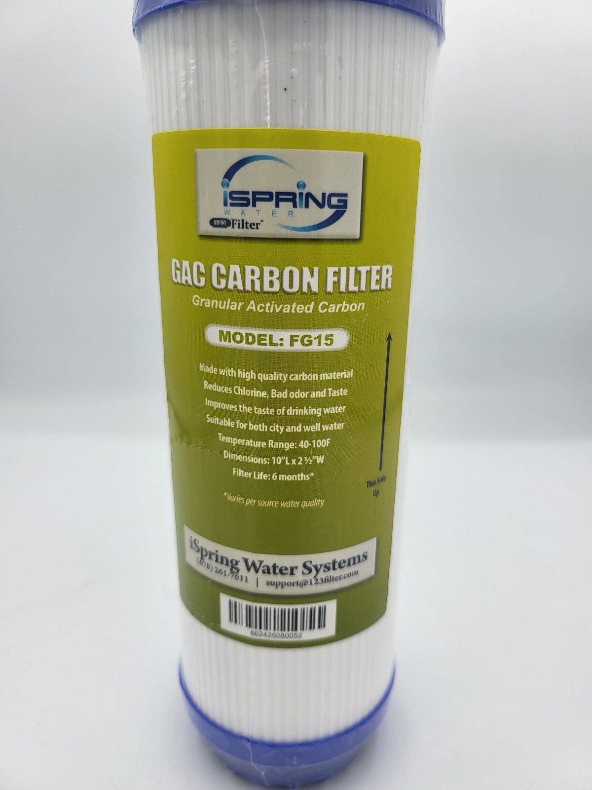 iSpring FG15 Water Filter GAC Granular Activated Carbon For Aqua Optima Evolve