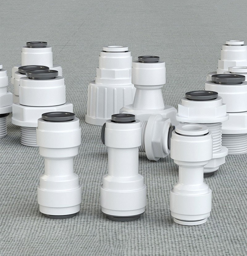 Push Fit Pipe Tube Connector Reducers Straight Fitting 1/4″ 3/8″ 1/2″ 3/4″~5/8″