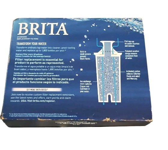 Brita Standard Replacement Filter 3 Pack Box 2 Months 40 Gallons