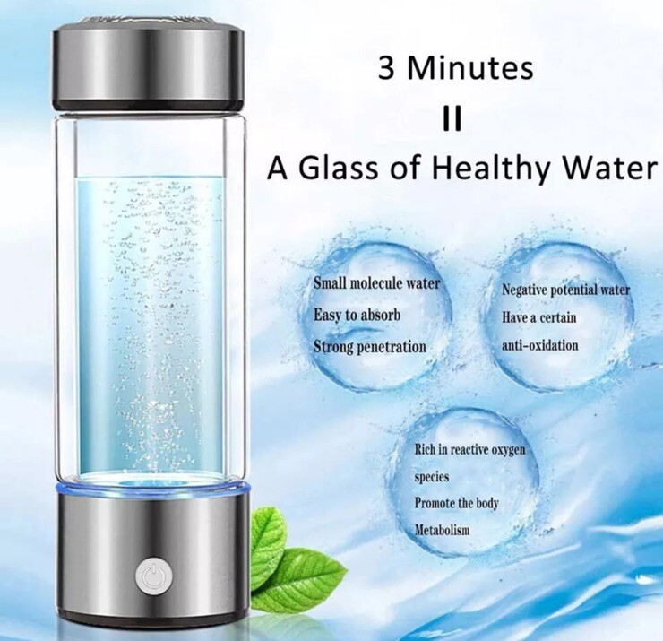 Hydrogen Rich Generator Water Cup Alkaline Ionizer Maker Bottle Anti-Oxidation