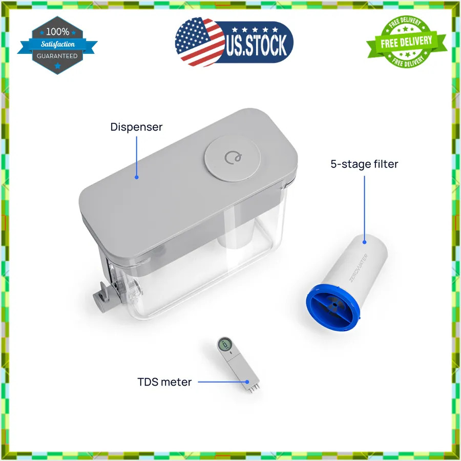 Culligan ZeroWater 32 Cup Water Dispenser with 5 Stage Advanced Filter
