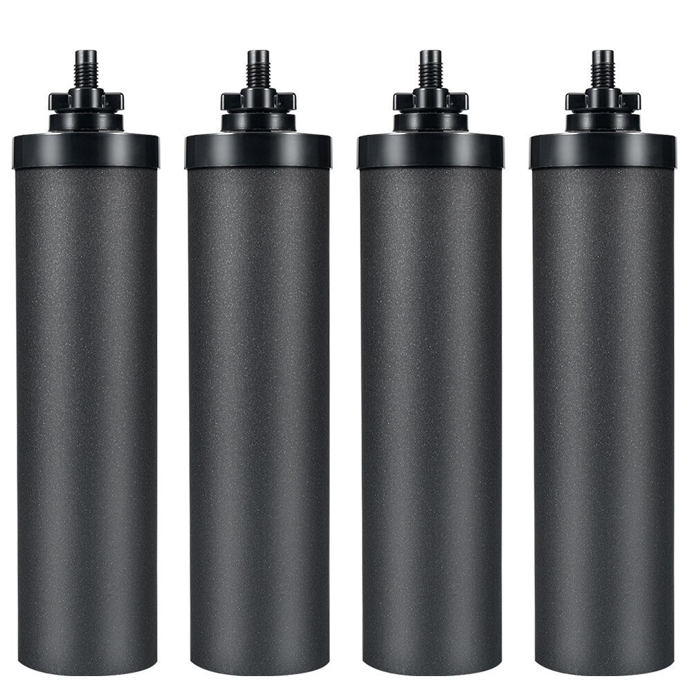 4Packs Water Filter Replacement for Berkey® BB9-2 Black Activated Carbon Filters