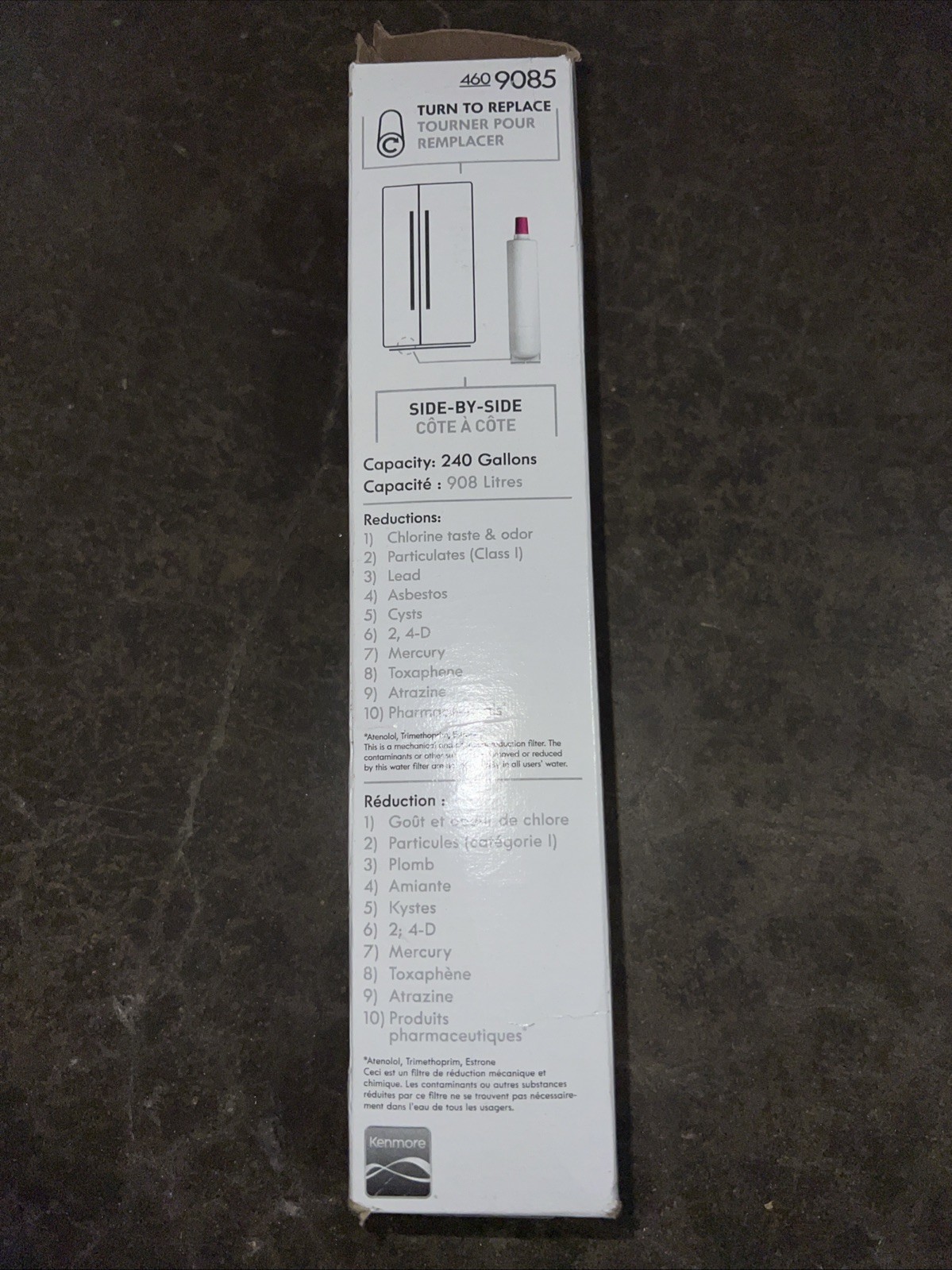 Kenmore 9085 4609085 Refrigerator Water Filter 4609010 NIB Single Pack