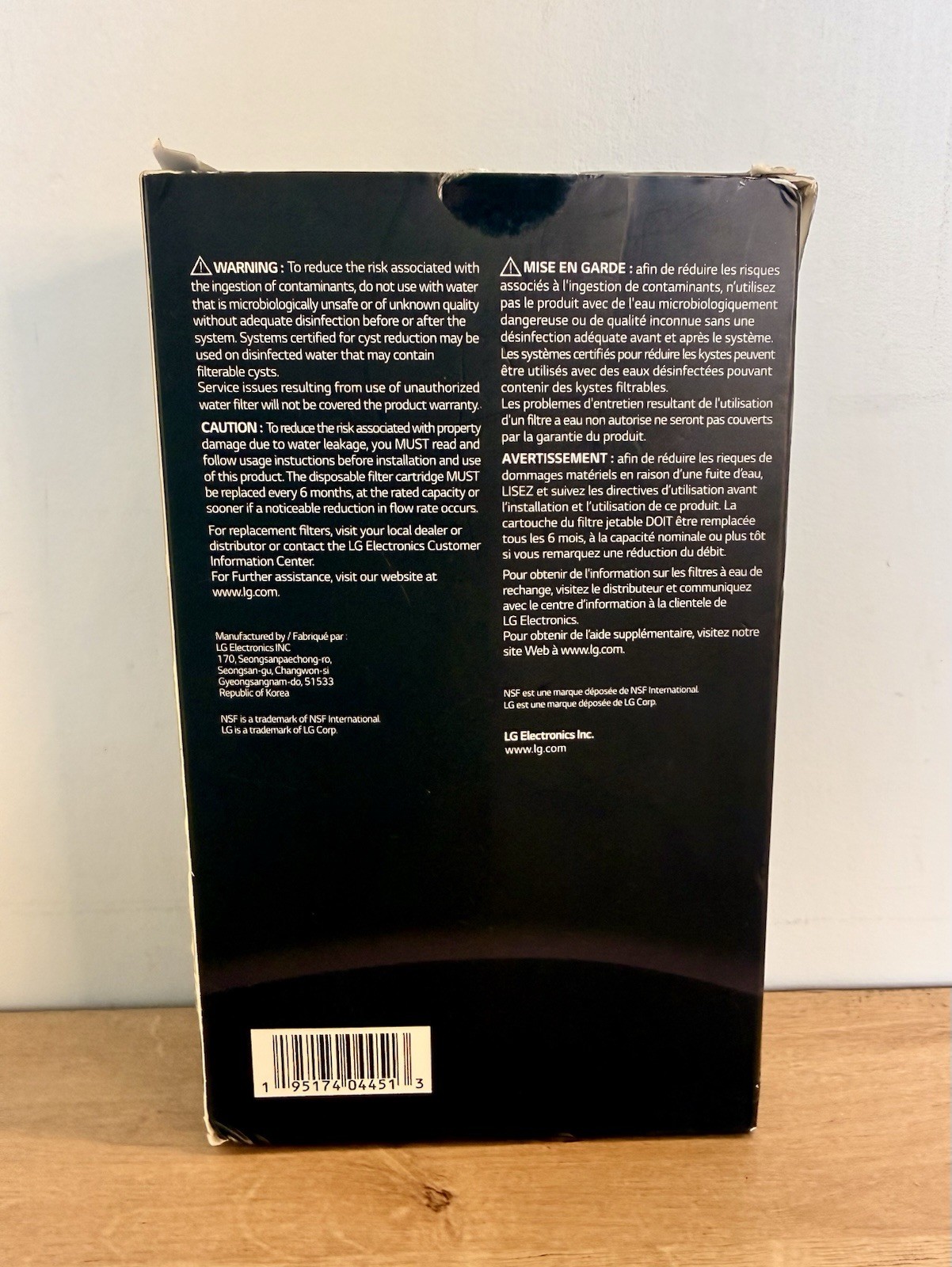 LG LT1000P2 6 Month/200 Gal Refrigerator Replacement Water Filter 2 Pack – NOS