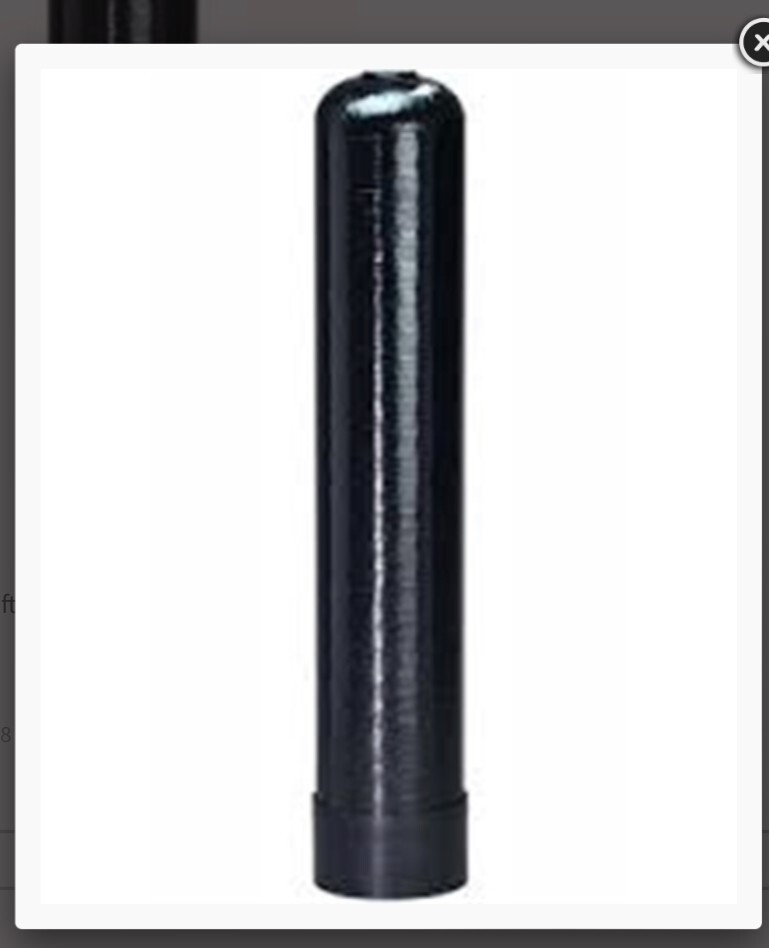 Calcite Acid Neutralizer Upflow In/Out with 1 Cubic ft Capacity | 9″x 48″ Tank