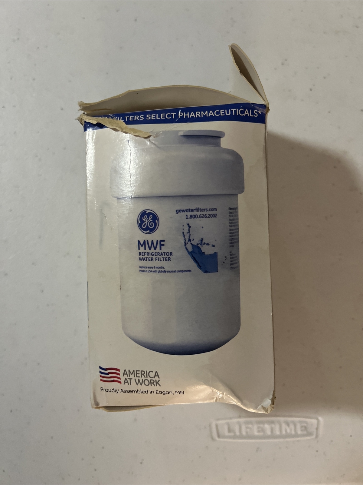 1 Genuine GE Refrigerator Water Filter MWF See Description