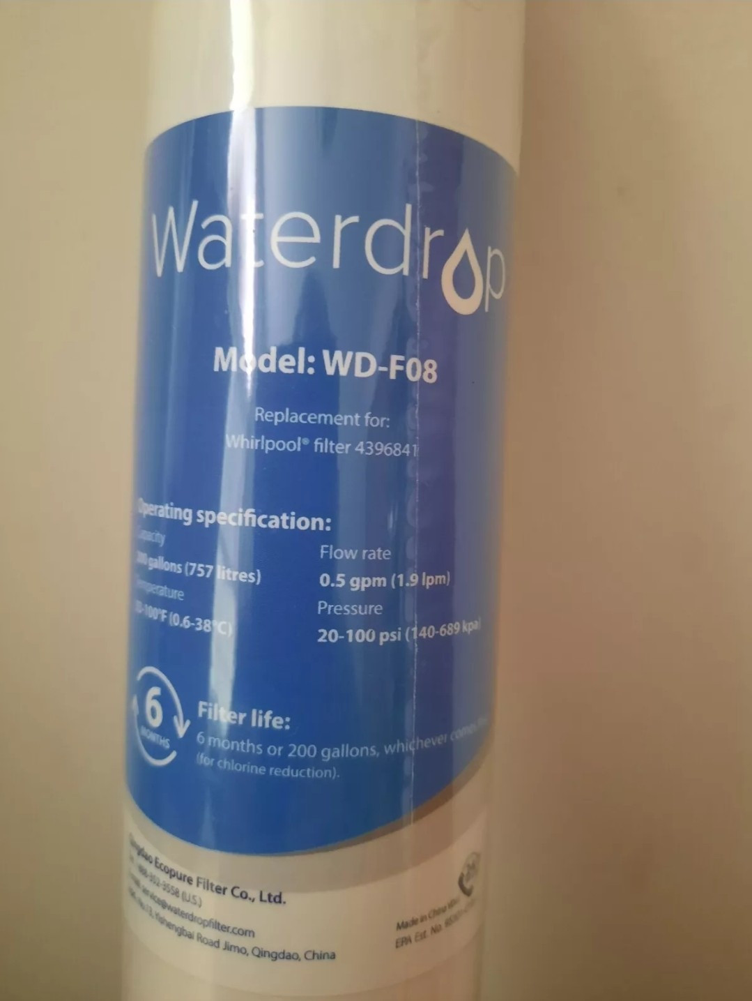 Waterdrop WD-F08 Replacement Filter