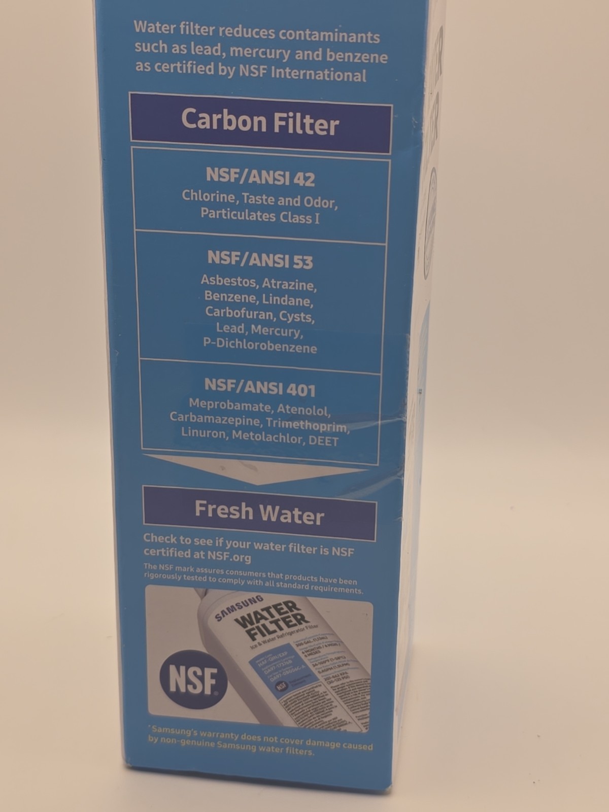 Samsung HAF-QIN/EXP Genuine Refrigerator Water Filter, Reduces 99% of Harmful…