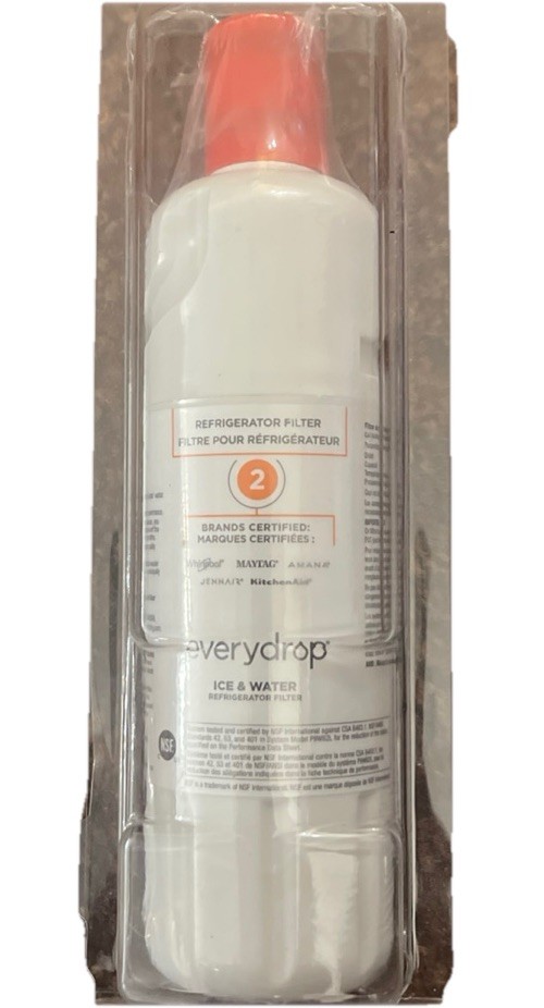 EveryDrop #2 Ice & Water Refrigerator Filter. White New.