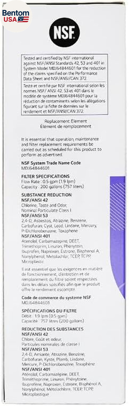 LG LT1000P – 6 Month / 200 Gallon Capacity Replacement Refrigerator Water Filter