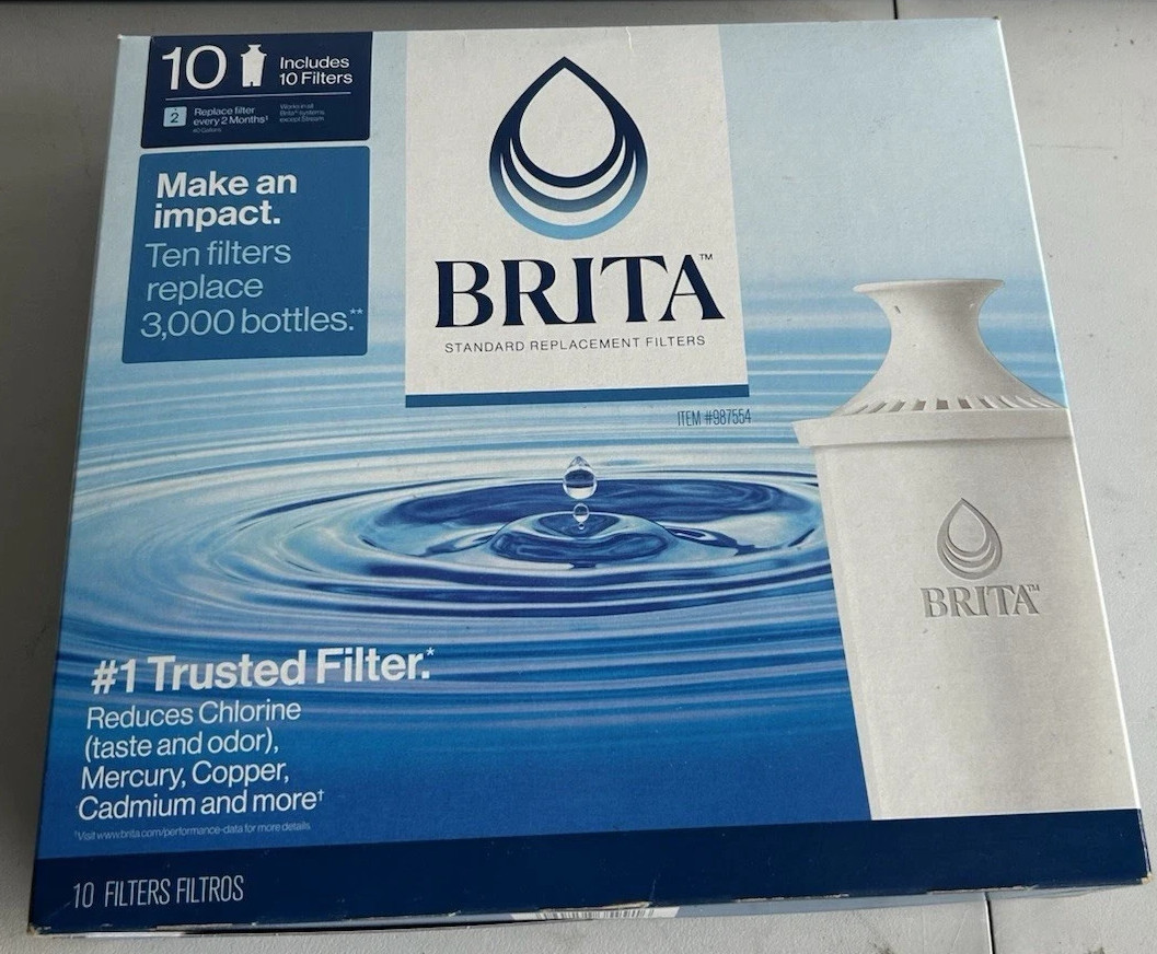 New Brita Replacement Water Filters, 10-pack