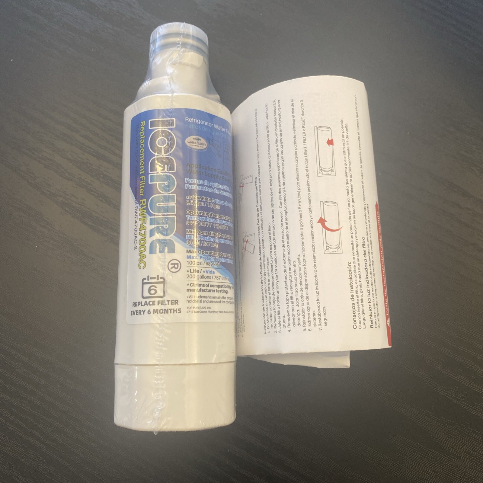 IcePure RWF4700A Refrigerator Water Filter for LG LT1000P New, Sealed, In Box