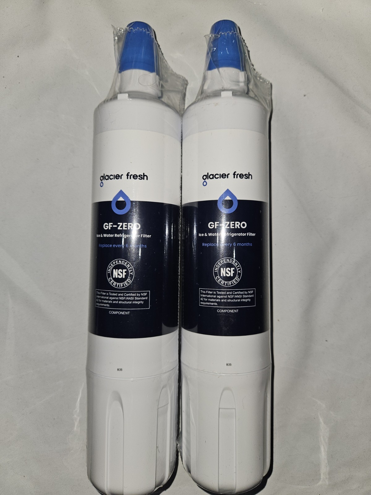 2 Pack Glacier Fresh GF-Zero Fits Sub-Zero Refrigerator Water Filter