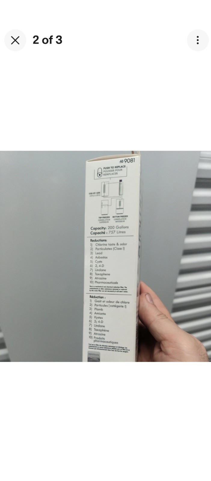 Kenmore 9081 469081 46-9930 Replacement Refrigerator Ice Water Filter