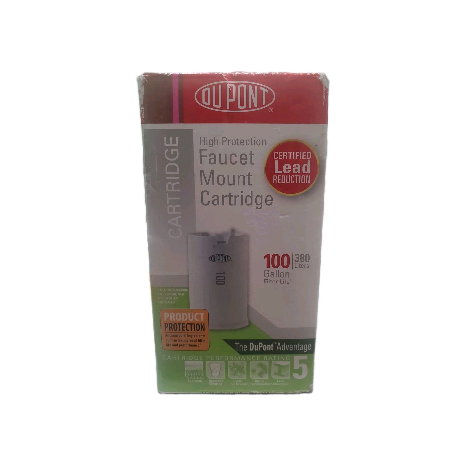 New Dupont Faucet Mount Cartridge Model# WFFMC100 Lasts up to 3 months