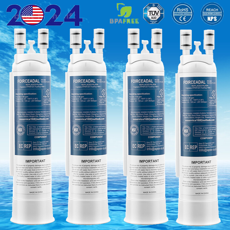 1-4Pcs Fridge Water Filter For Frigidaire FPPWFU01 PWF-1 Water & Ice Filter NEW