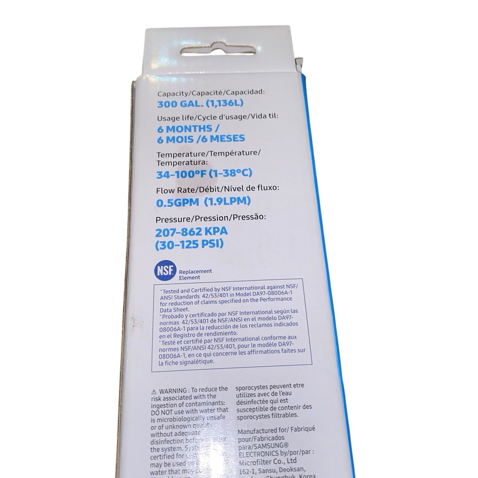 Genuine Samsung DA29-00020B HAF-CIN/EXP Refrigerator Ice & Water Filter