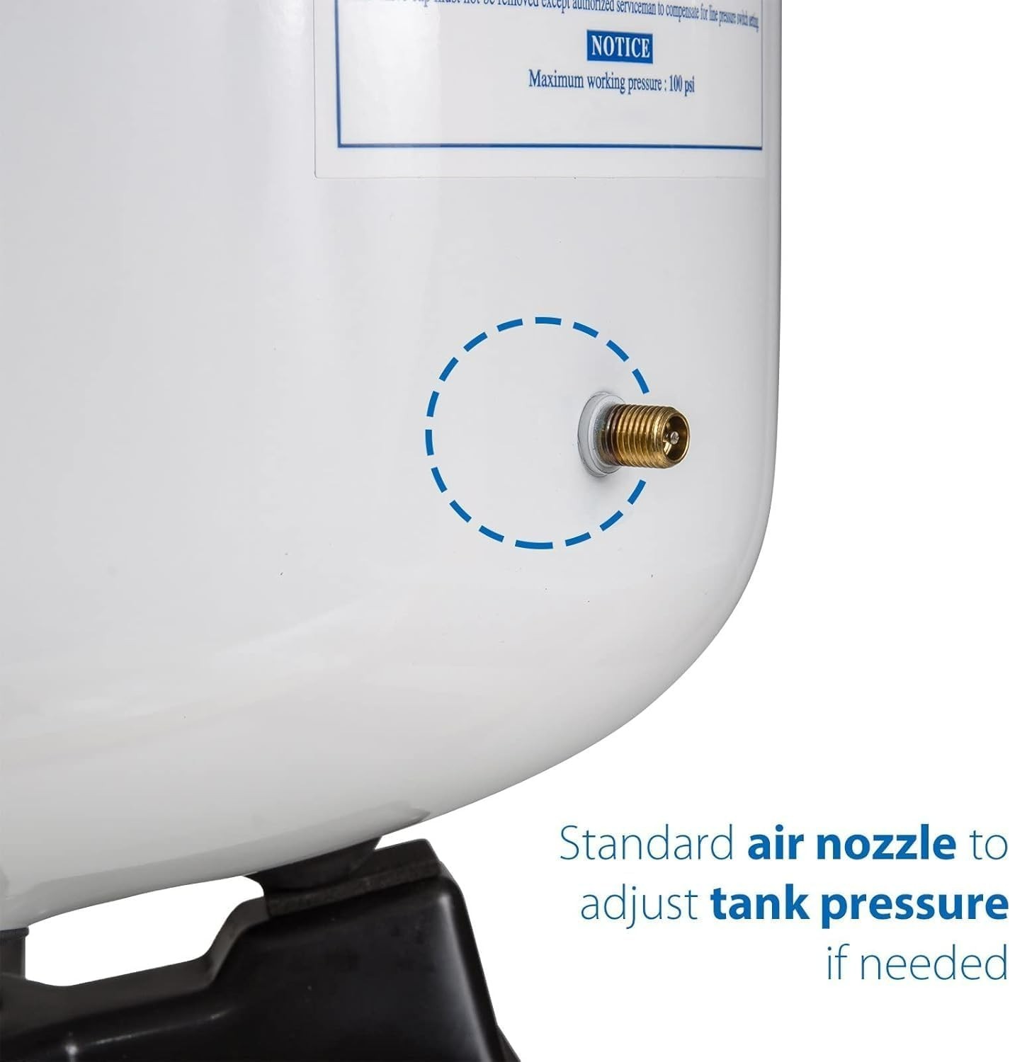 T55M 5.5 Gallon Residential Pre-Pressurized Water Storage Tank for Reverse