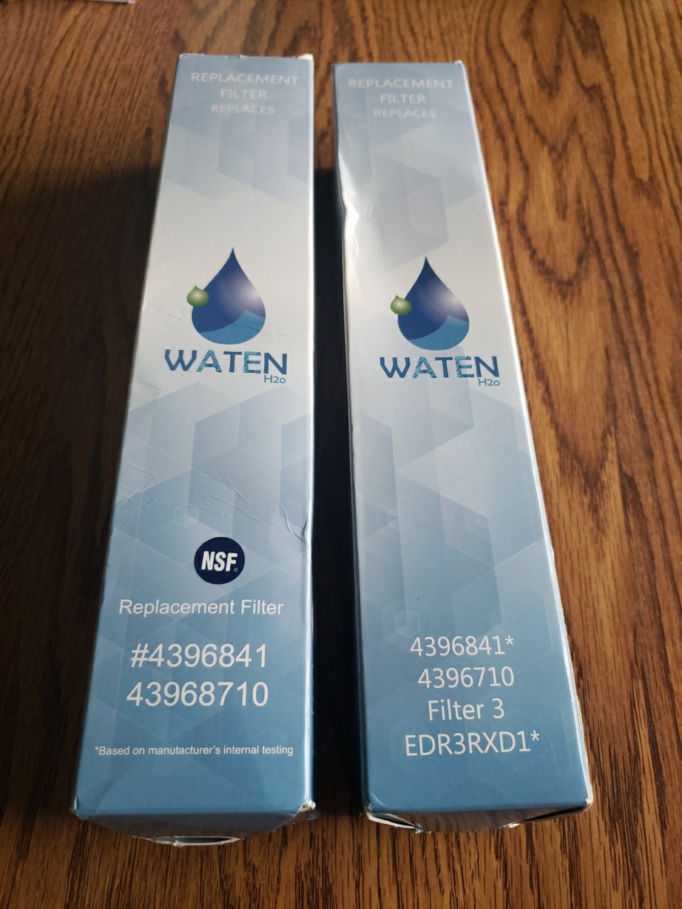 2 Waten H20 Replacement Filters For 4396841 *4396710 Filter 3 EDR3RXD1 New Other