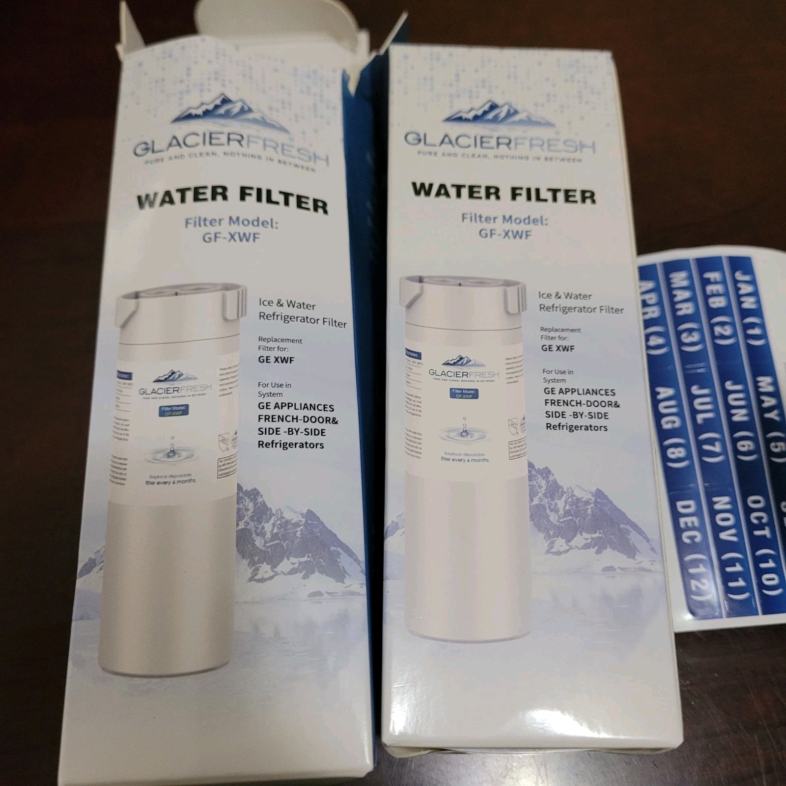 2 Pack Glacier Fresh GF-XWF Water Filter Replacement for GE XWF – New Sealed