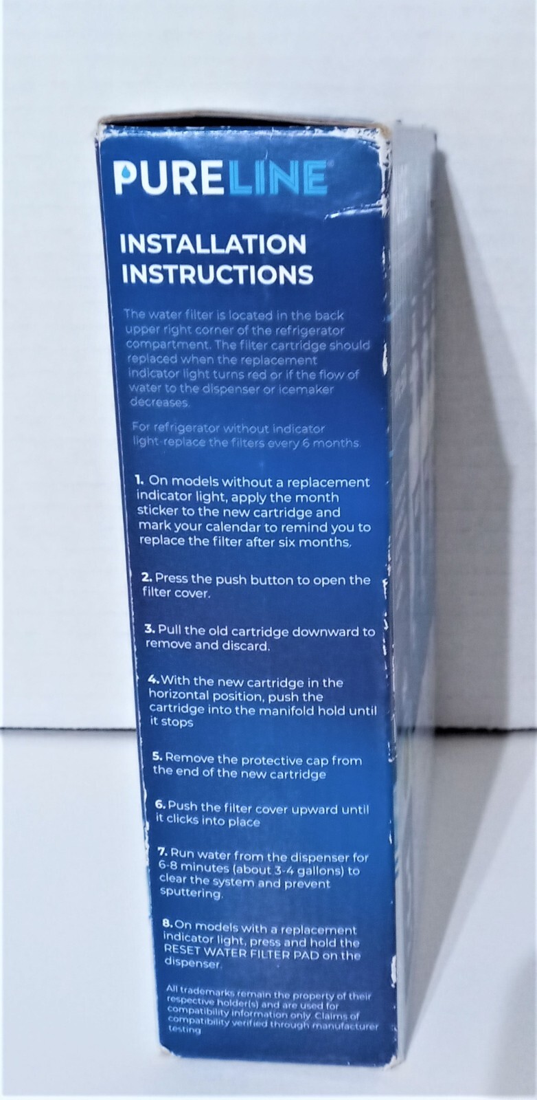 New PureLine 3 Pcs Model PL-500 Set Refrigerator Water Filters LT700P Open Box