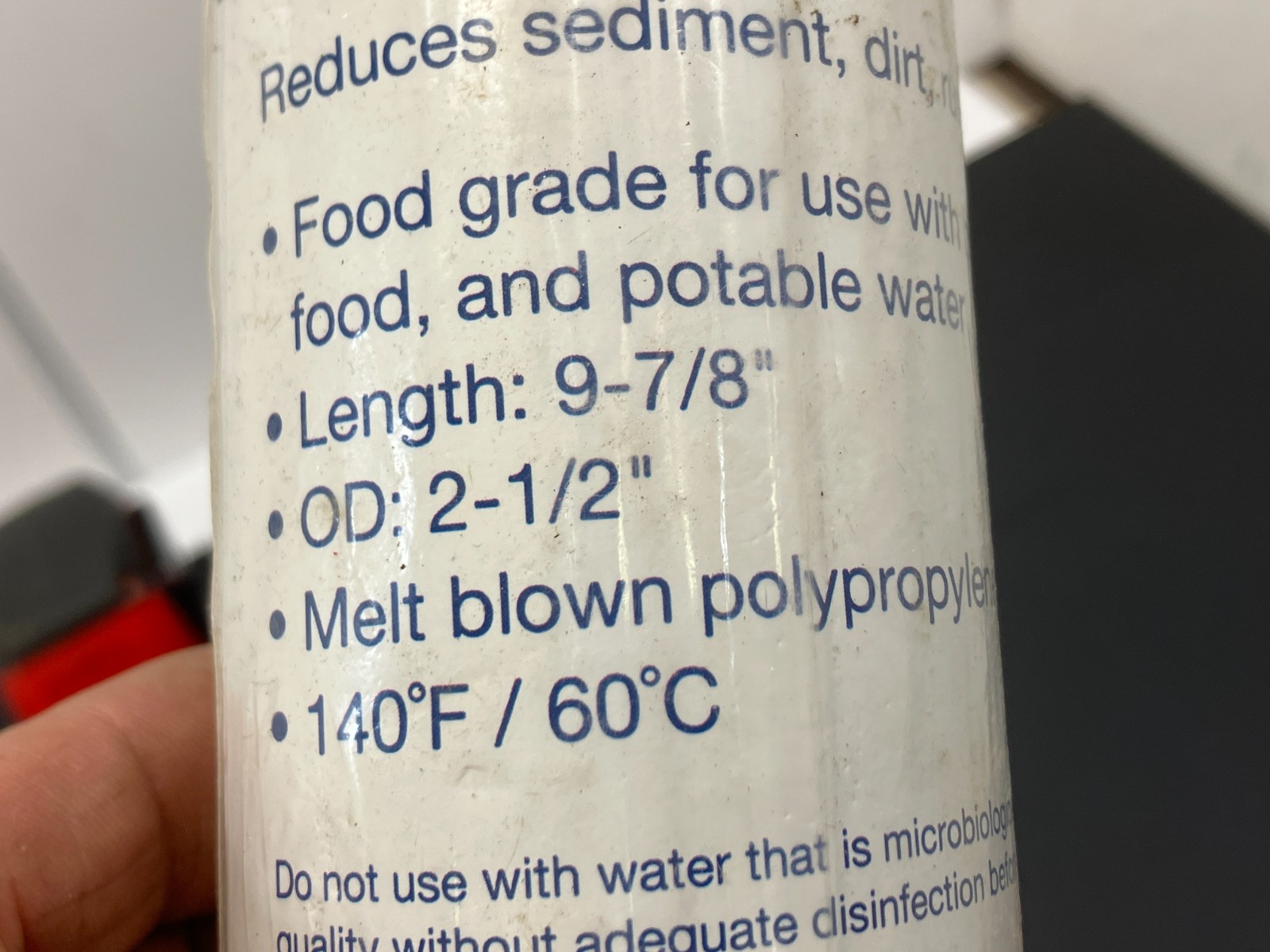 Sediment Melt Blown Water Filter 10×2.5″ Standard 50 Micron ~ PurePro