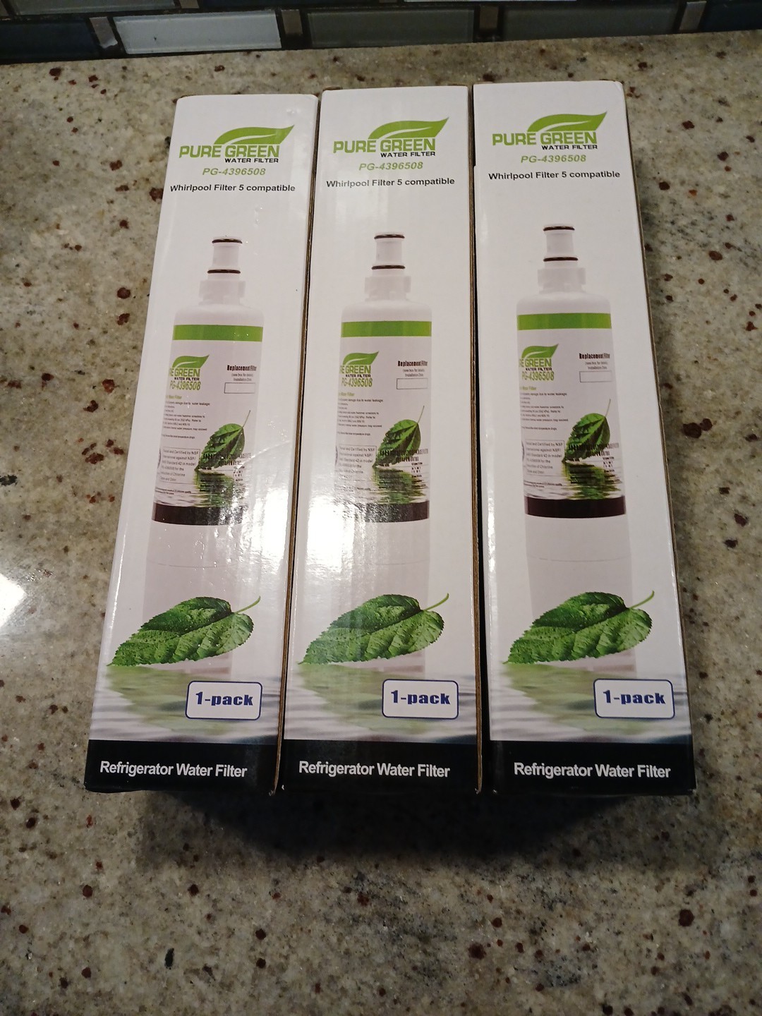 Pure green For LG & KENMORE LG LT800P Refrigerator Water Filters 3 Sealed Pack