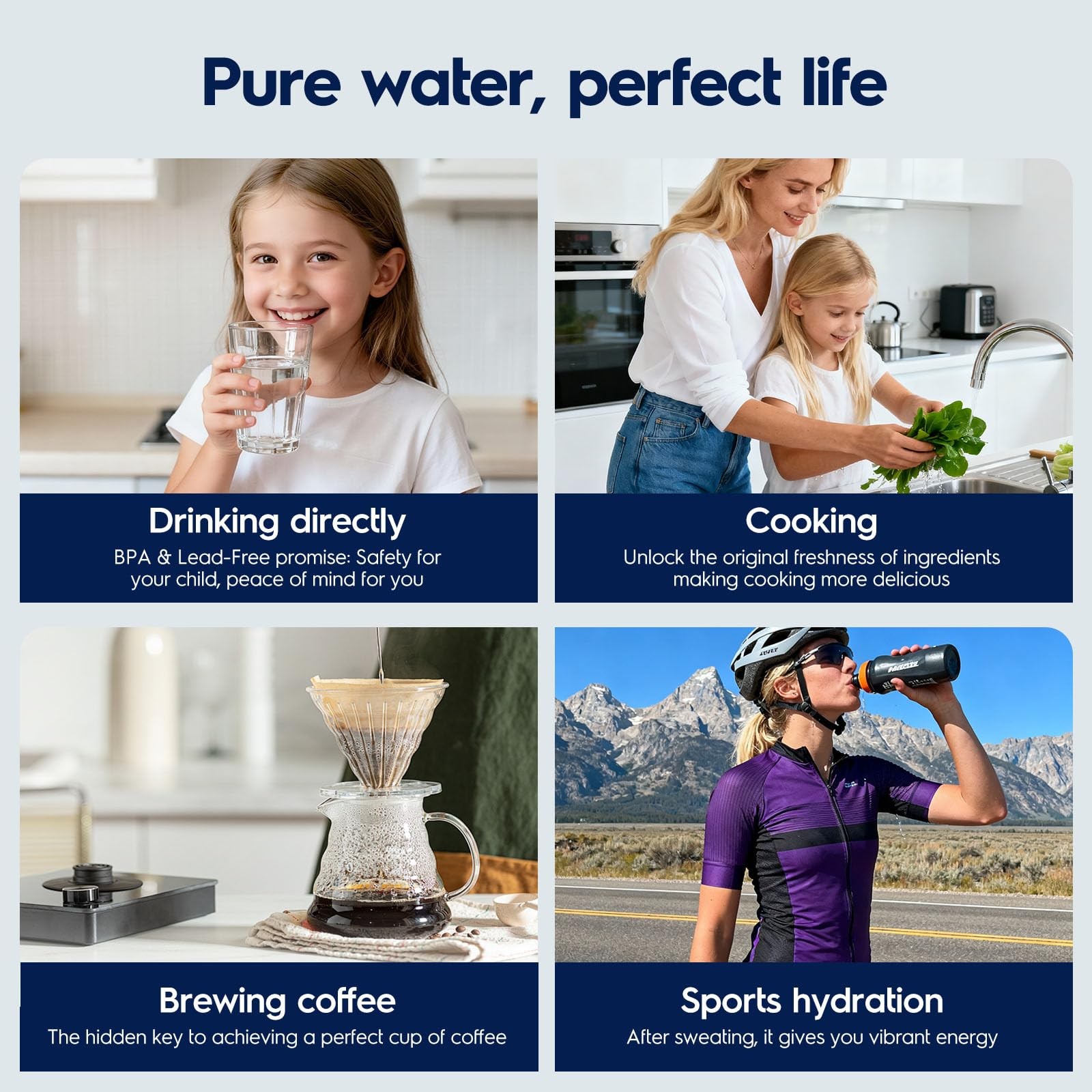 PureEssence PCF-MNR Mineralization Filter, Under-Sink Tankless RO Post-Carbon…