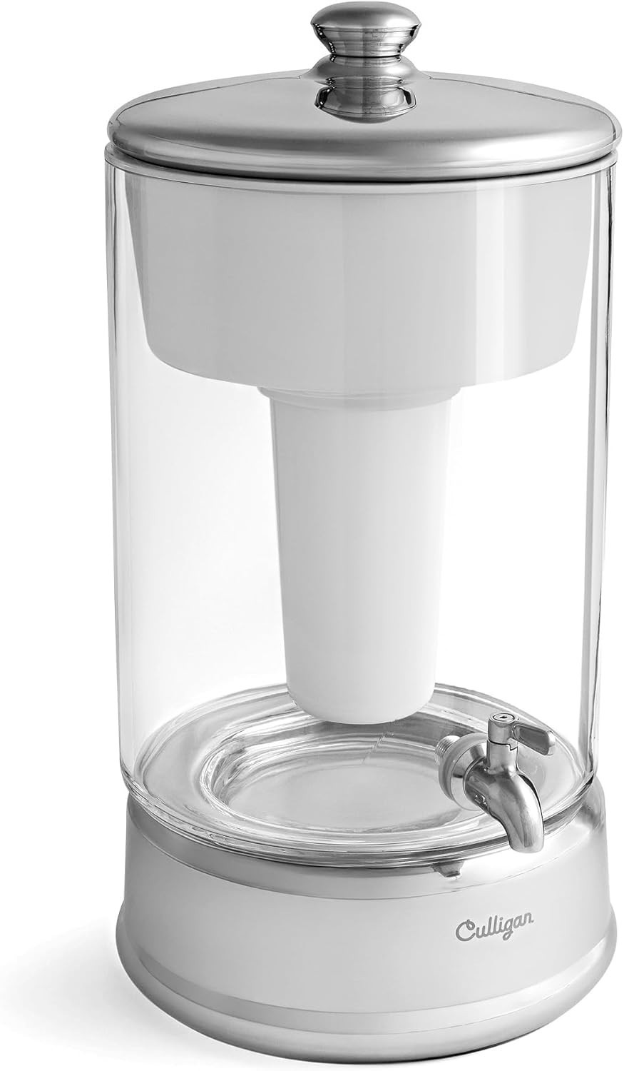 with ZeroWater Technology 40-Cup Glass Water Filter Dispenser – Includes 5-St…