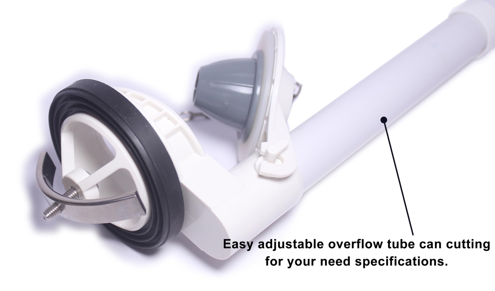 FinFuture Universal Toilet Flush Valve 2-Inch One Piece Toilet Replacement Pa…
