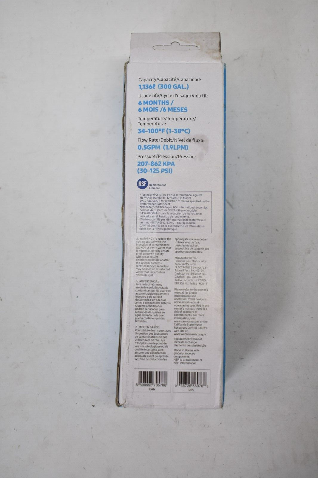 Lot of 2 Samsung Refrigerator Water Filter Cartridge Replacements HAF-CIN/EXP