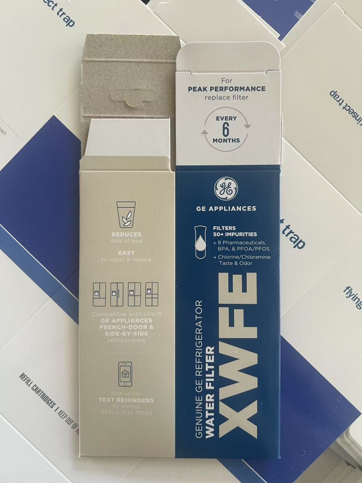 GE XWFE Replacment Refrigerator Water Filter Without Chip