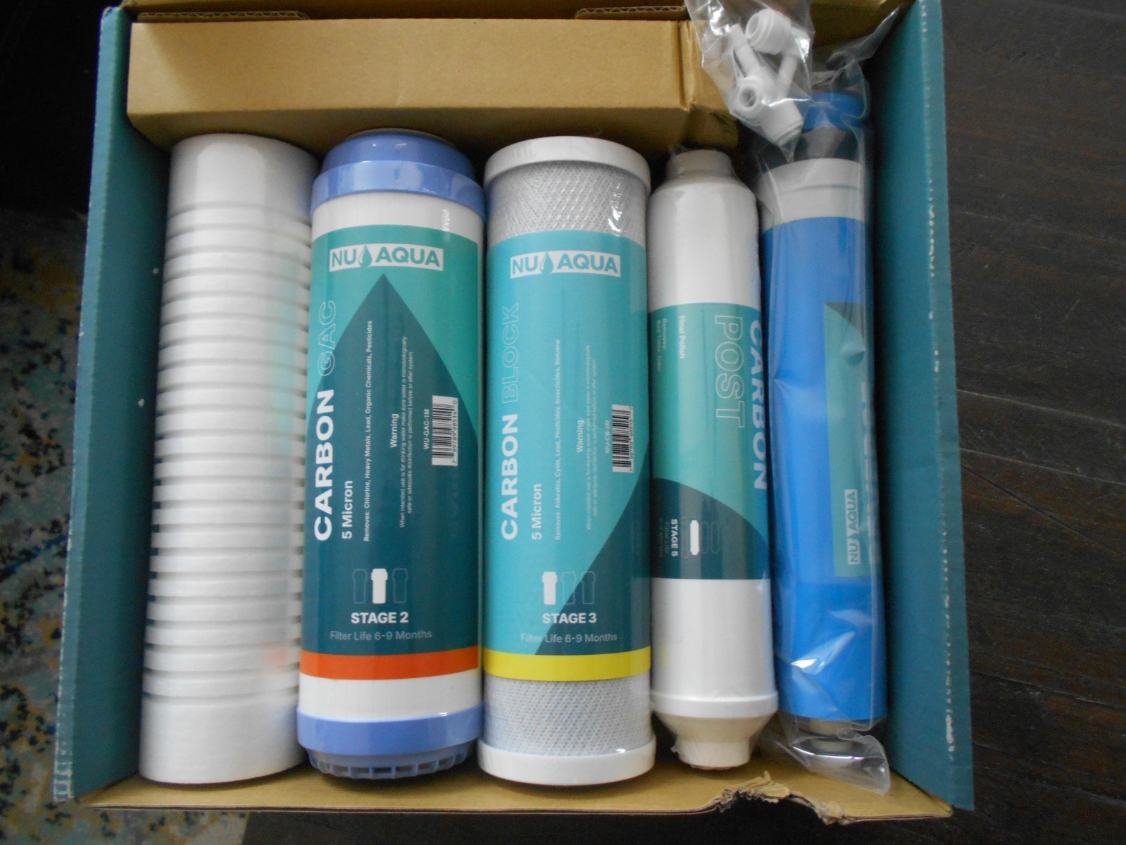 5 Stage Reverse Osmosis System Water Filter RO Membrane Replacement Set 5-Pack