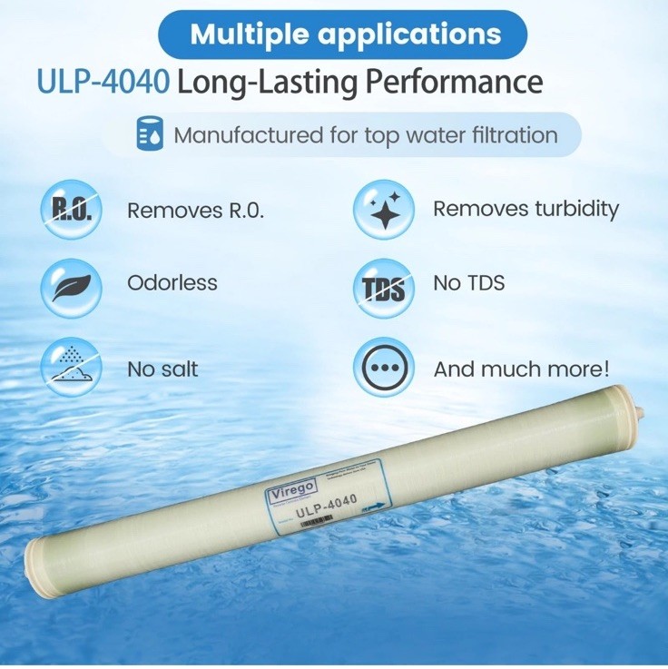 4″ x 40″ Reverse Osmosis ULP-4040 2400 GPD UWS Commercial RO Membrane