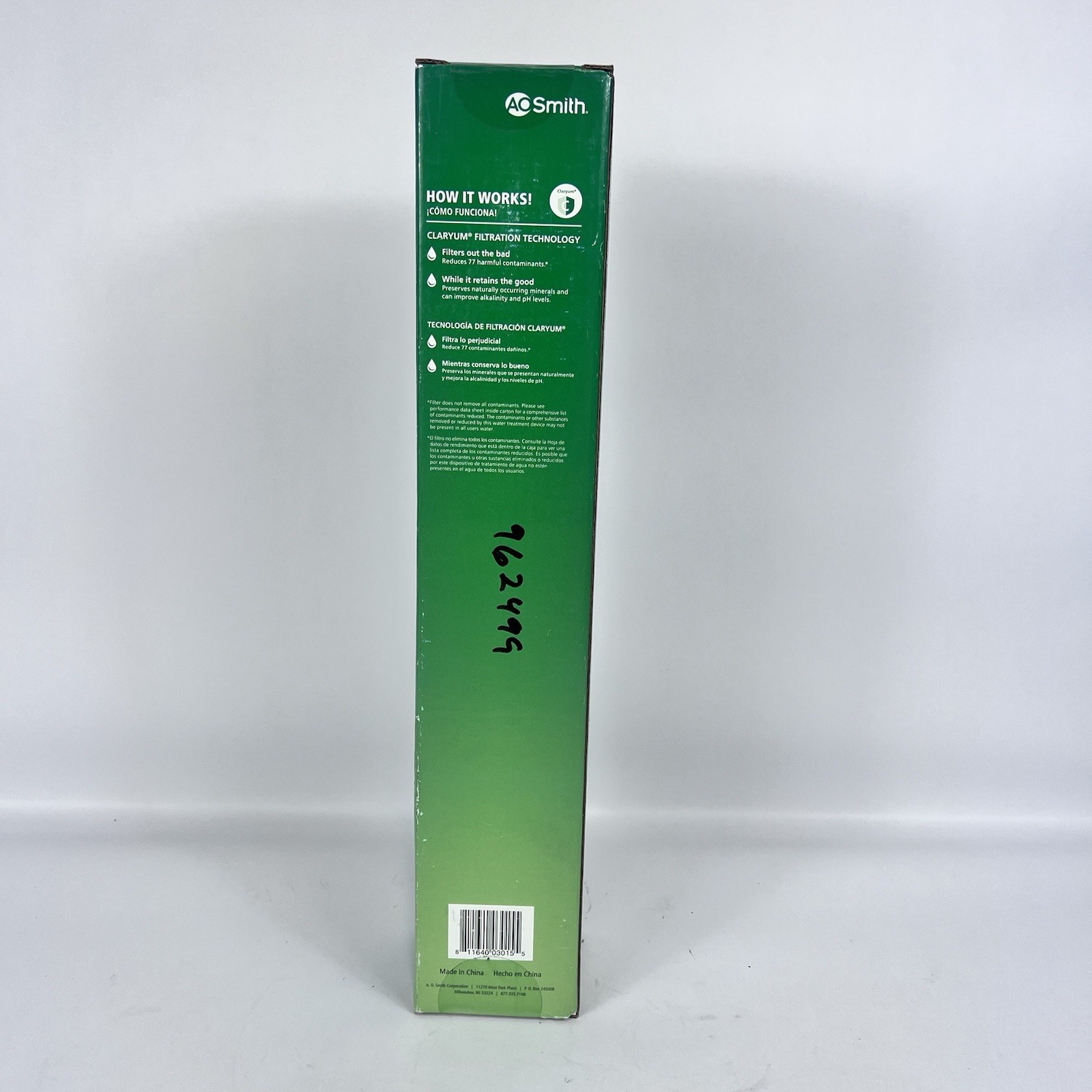 AO Smith AO-MF-ADV-R Replacement Filter Claryum Under Sink New Sealed