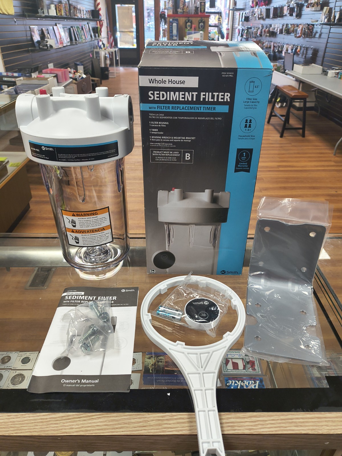NEW AO Smith Whole House Sediment Water Filter – AO-WH-PREL Item:1074310 Timer
