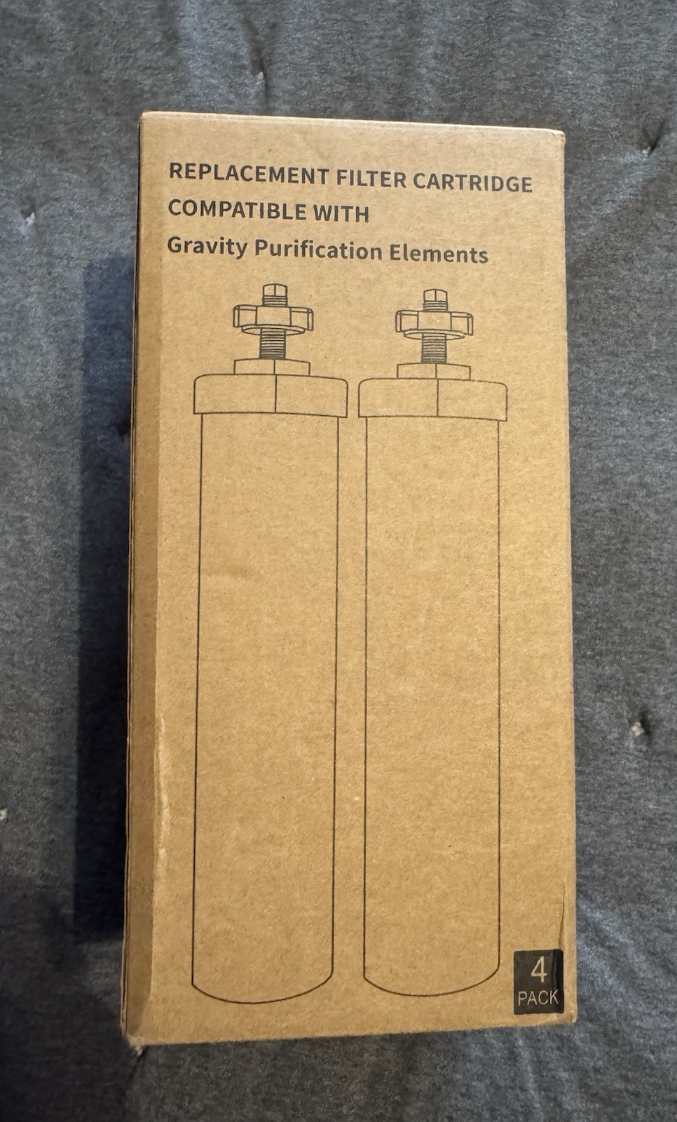 Pack of 4 Replacement Filters for Berkey Water Purification Systems, Brand New