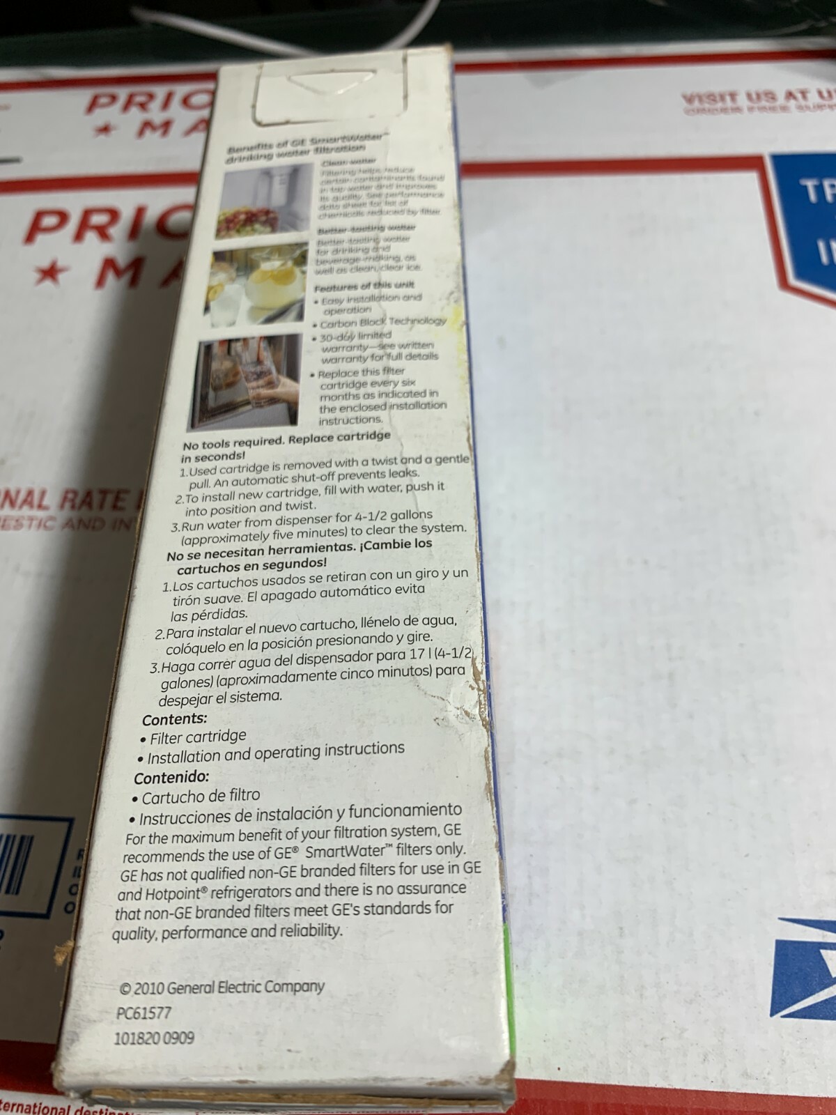 GE MSWF Smartwater Refrigerator Water Filter Replacement Cartridge US