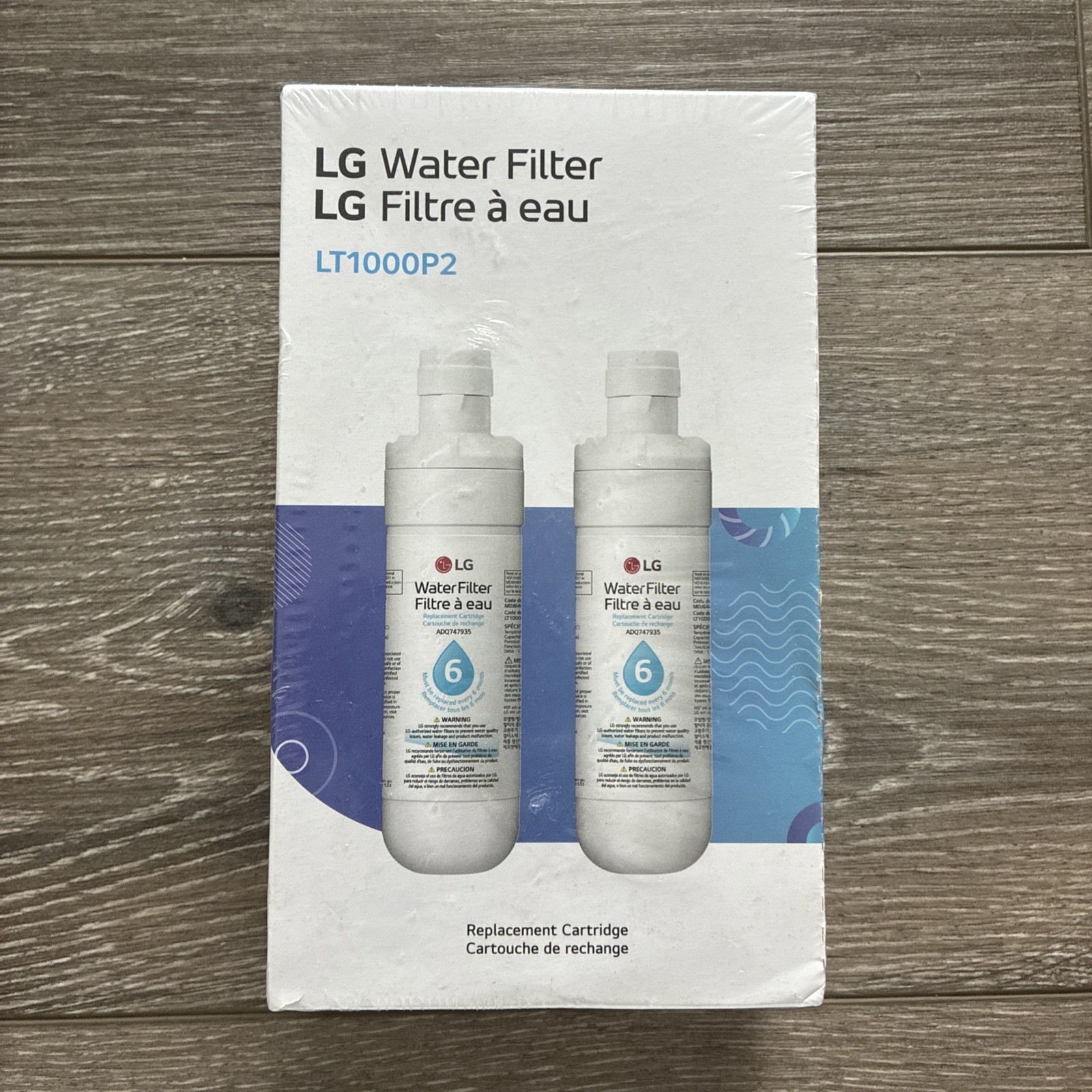 2Pk LG Refrigerator Water Filter LT1000P2 Replacement Cartridge Genuine OEM