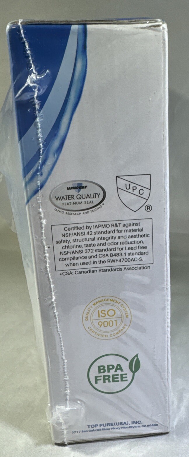 3 Pack IcePure RWF4700AC Refrigerator Water Filters 3 Carbon Air Filter