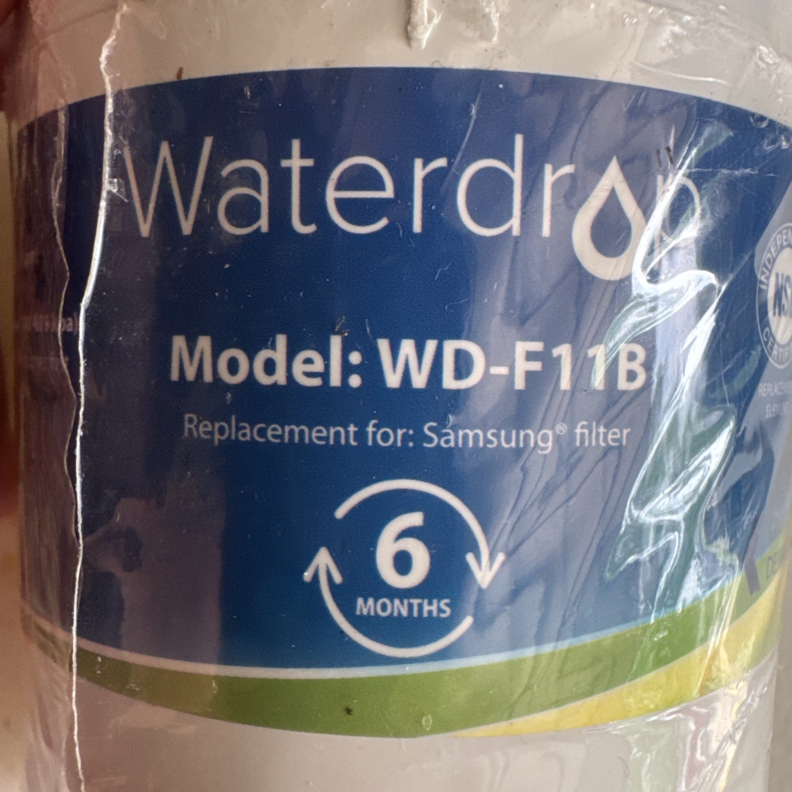 Water Filter Waterdrop Refrigerator WD-F11B Replacement 6 Months !New Sealed!